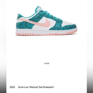 Dunk Low ‘Washed Teal Snakeskin’